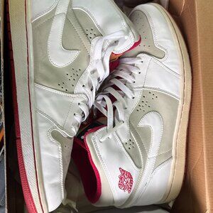 Air Jordan 1 Retro 2009 Hare Size 13 White Red OG Rare Men’s Sneakers
